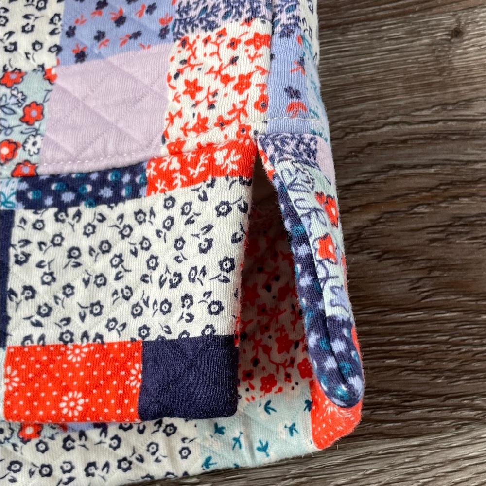 Lands’ End Quilted Patchwork Pullover Sweatshirt … - image 8